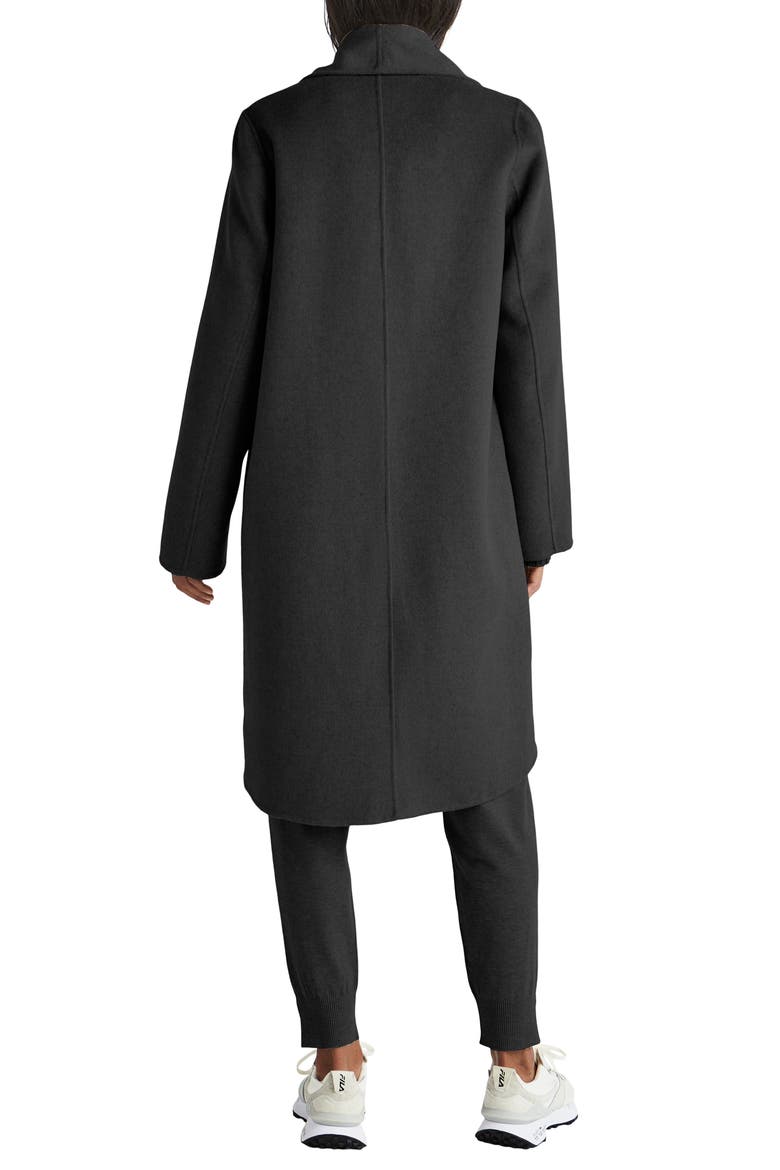 x Cella Jane Icon Shawl Collar Coat, Alternate, color, BLACK