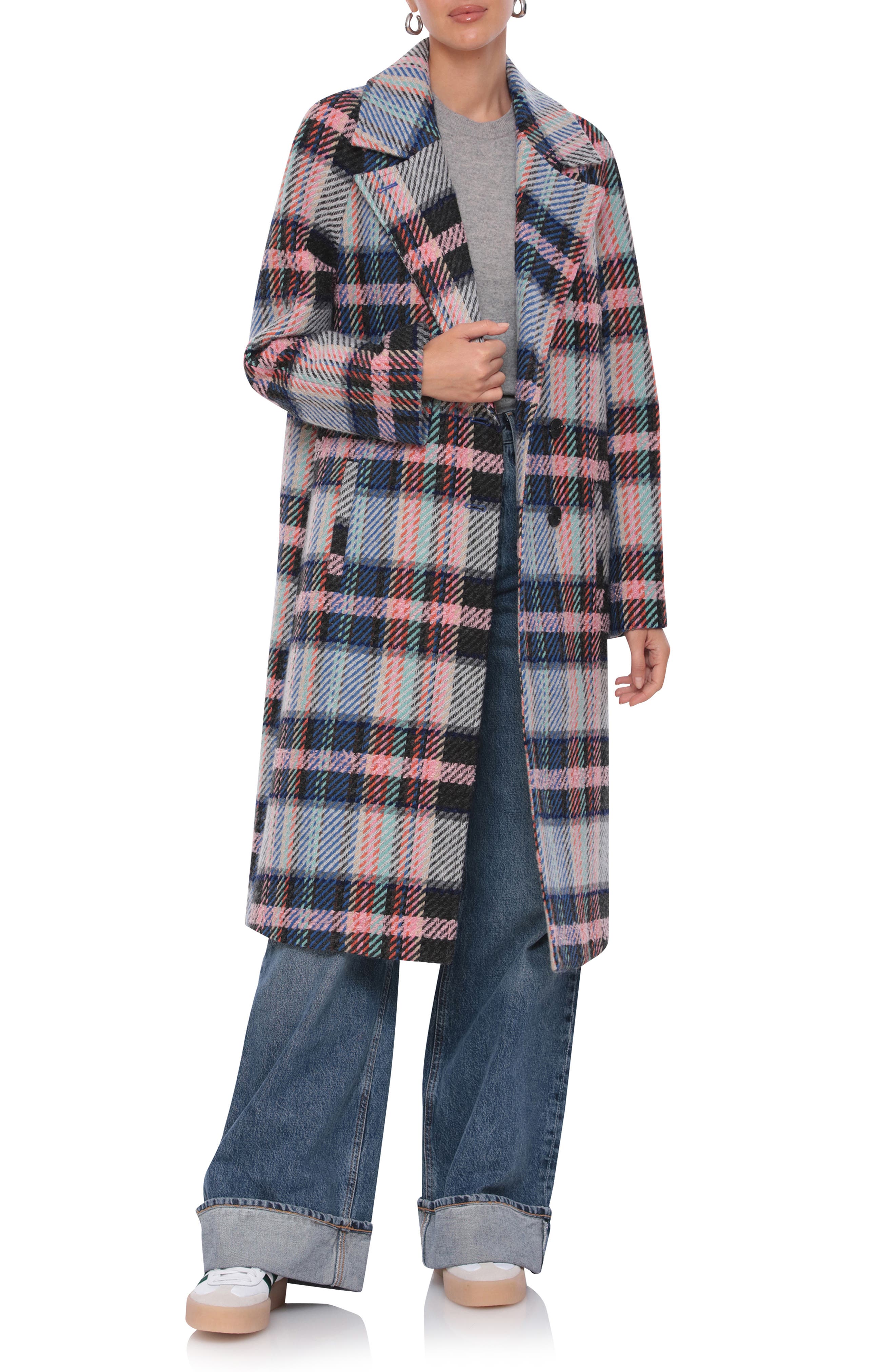Avec Les Filles Plaid Coat