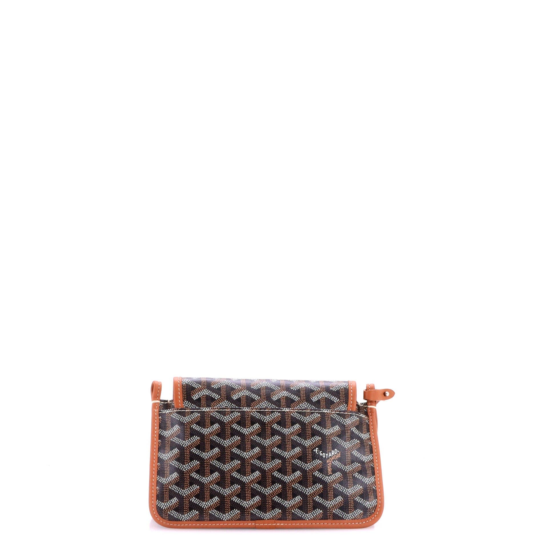 Plumet Clutch Wallet Printed Coated Canvas, Alternate, color, Brown
