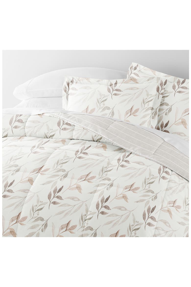 Reversible 3-Piece Comforter Set, Alternate, color, IVORY