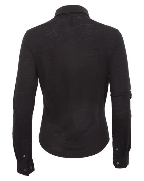 Lords Of Harlech Scarlet Merino Shirt In Black