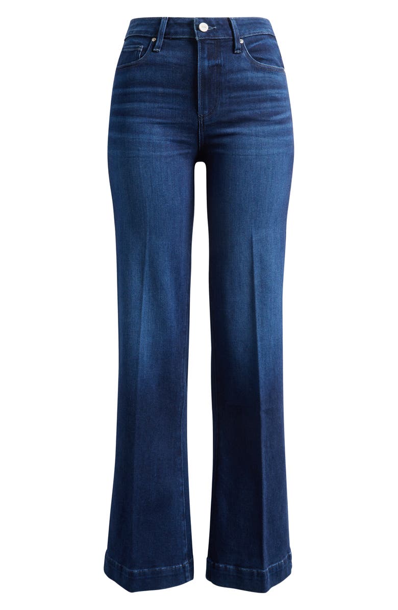 PAIGE Leenah High Waist Wide Leg Jeans, Alternate, color, Praline