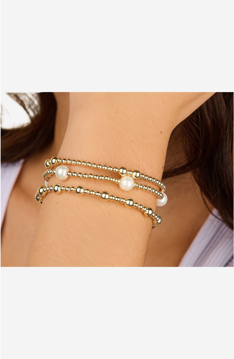 Little Sky Stone Bead 8-Pearl Bracelet, Alternate, color, 7 Inch