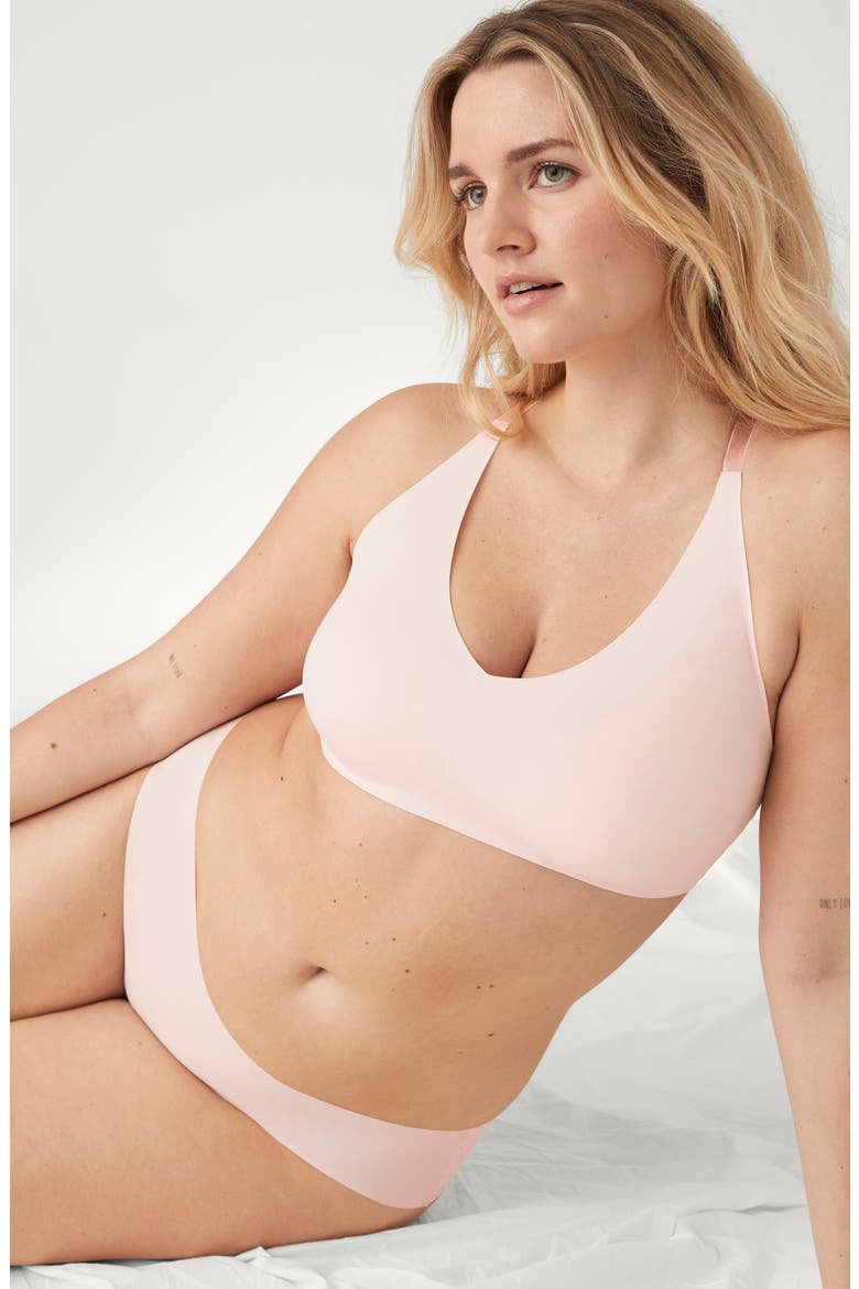 True Body Boost Convertible Bralette, Alternate, color, PEONY