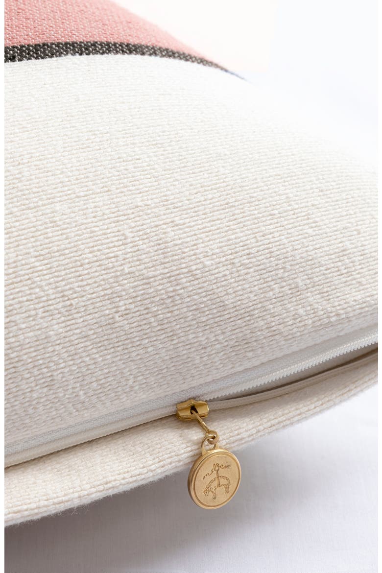 Stripe Decorative Throw Pillow, Alternate, color, BLUSH