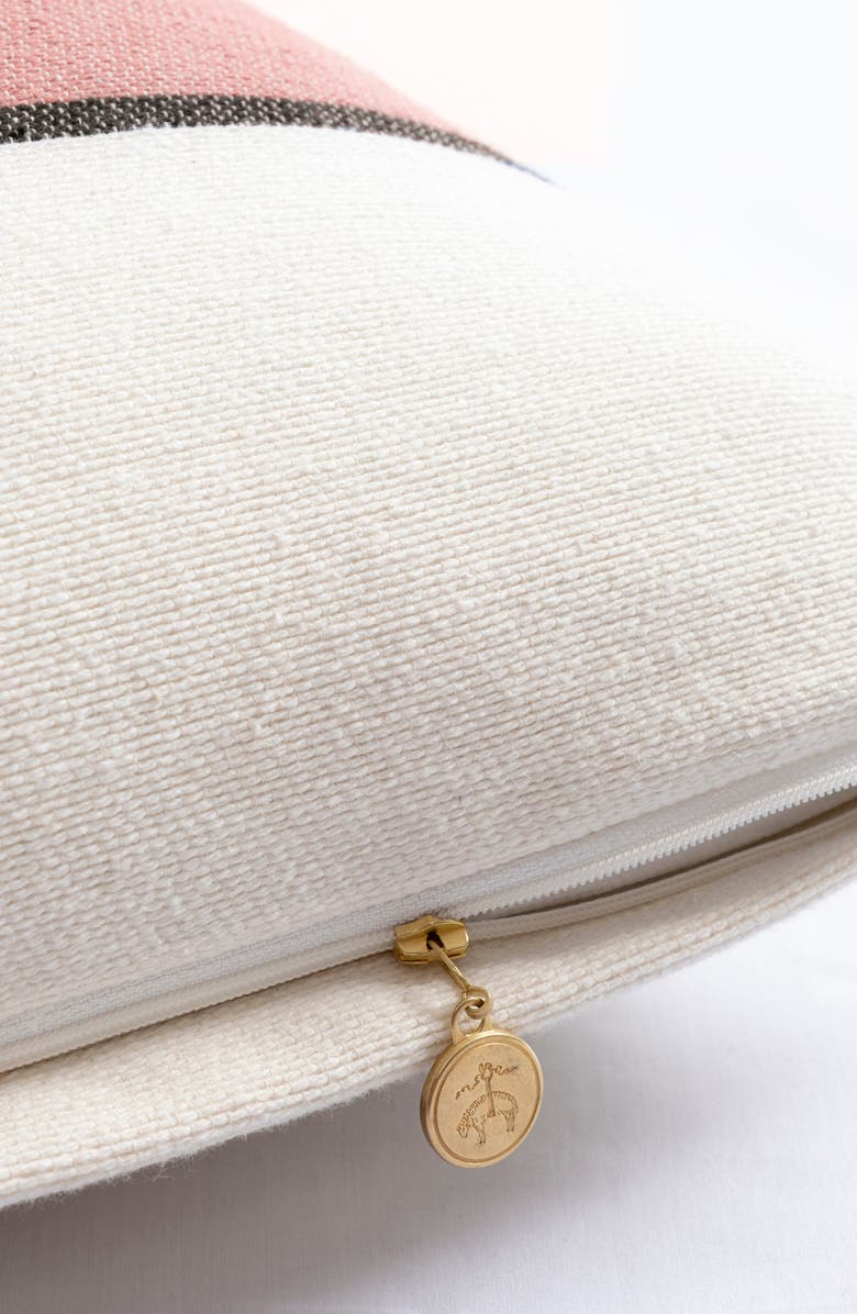 Brooks Brothers Stripe Decorative Throw Pillow, Alternate, color, Blush