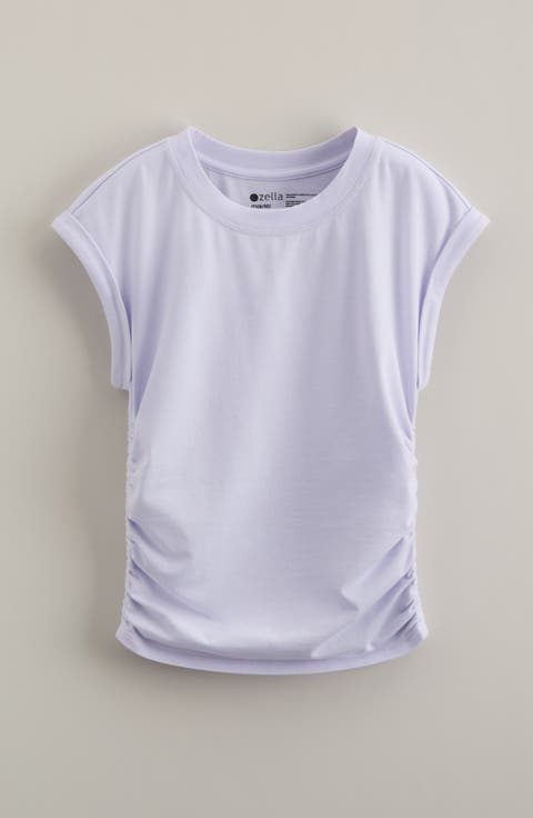 Kids' Sunny Side Ruched T-Shirt (Big Kid)