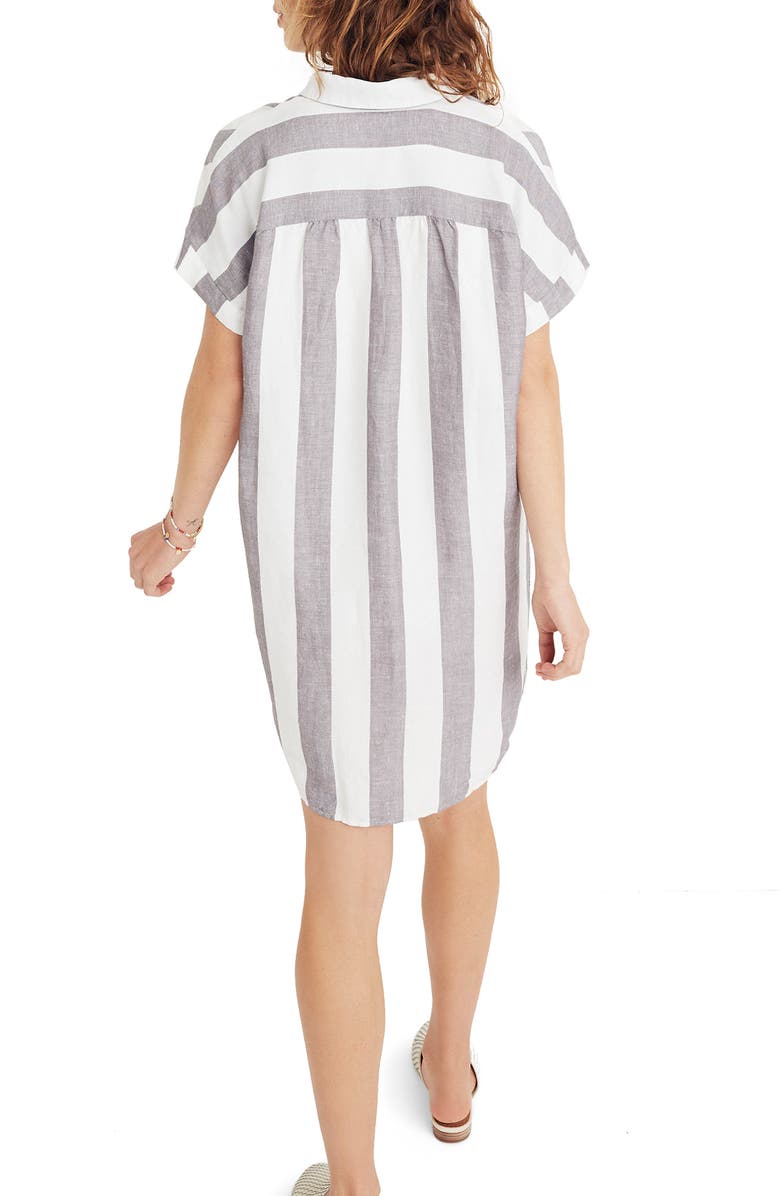 Madewell Maywood Stripe Shirtdress, Alternate, color, 