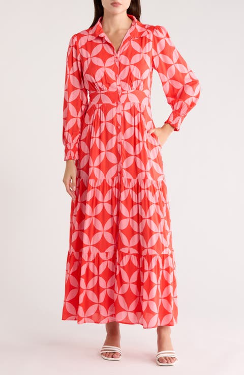 Long Sleeve Midi Shirt Dress