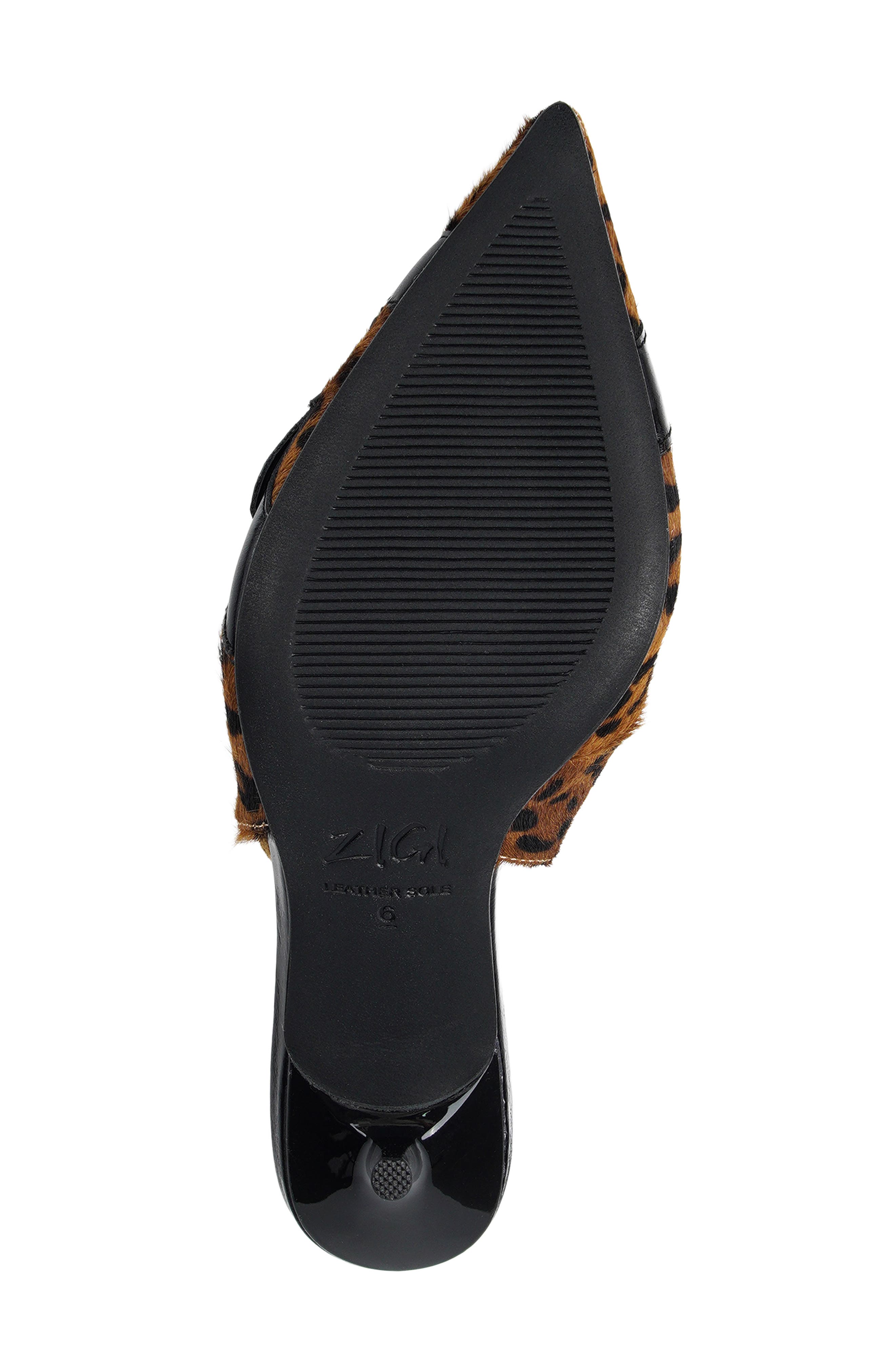 Buena Slingback Pointed Toe Pump, Alternate, color, LEOPARD PRINT CALF HAIR
