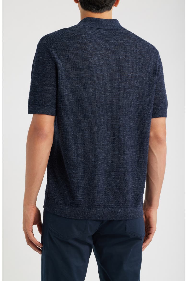 Brenan Linen Blend Polo, Alternate, color, NEW BALTIC - 0W1