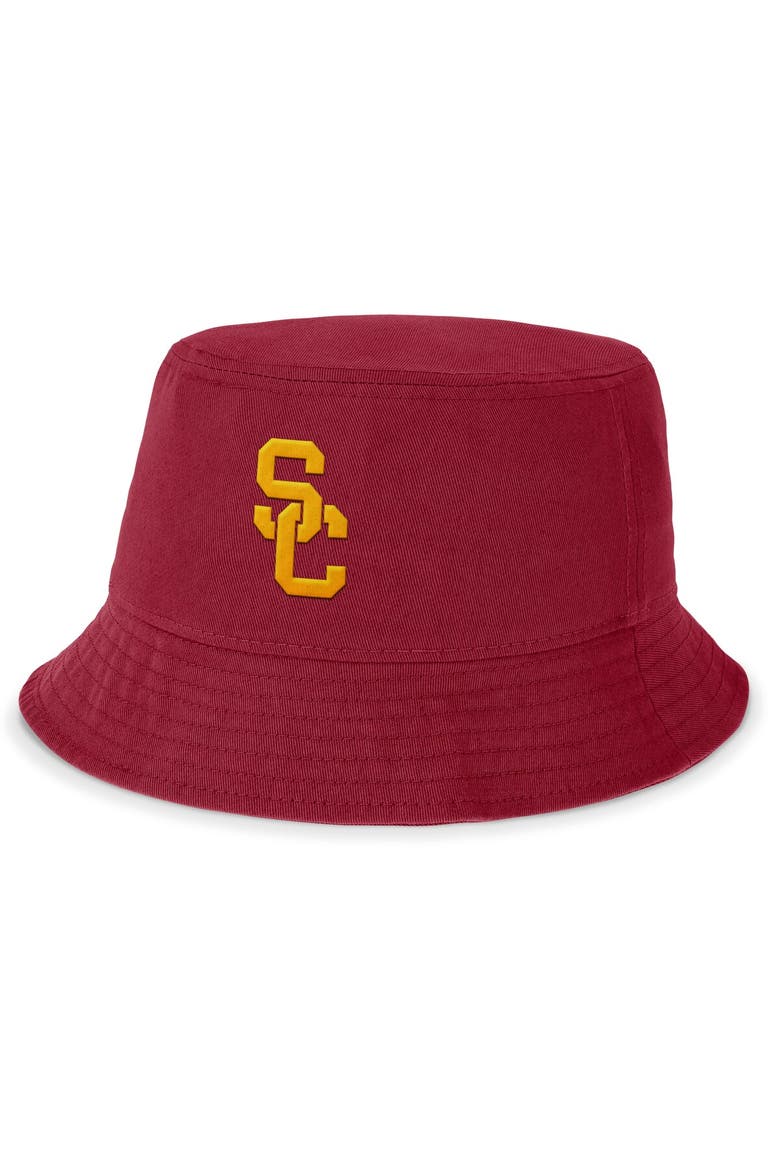 Men's Nike Cardinal USC Trojans Local Apex Bucket Hat, Alternate, color, Cardinal