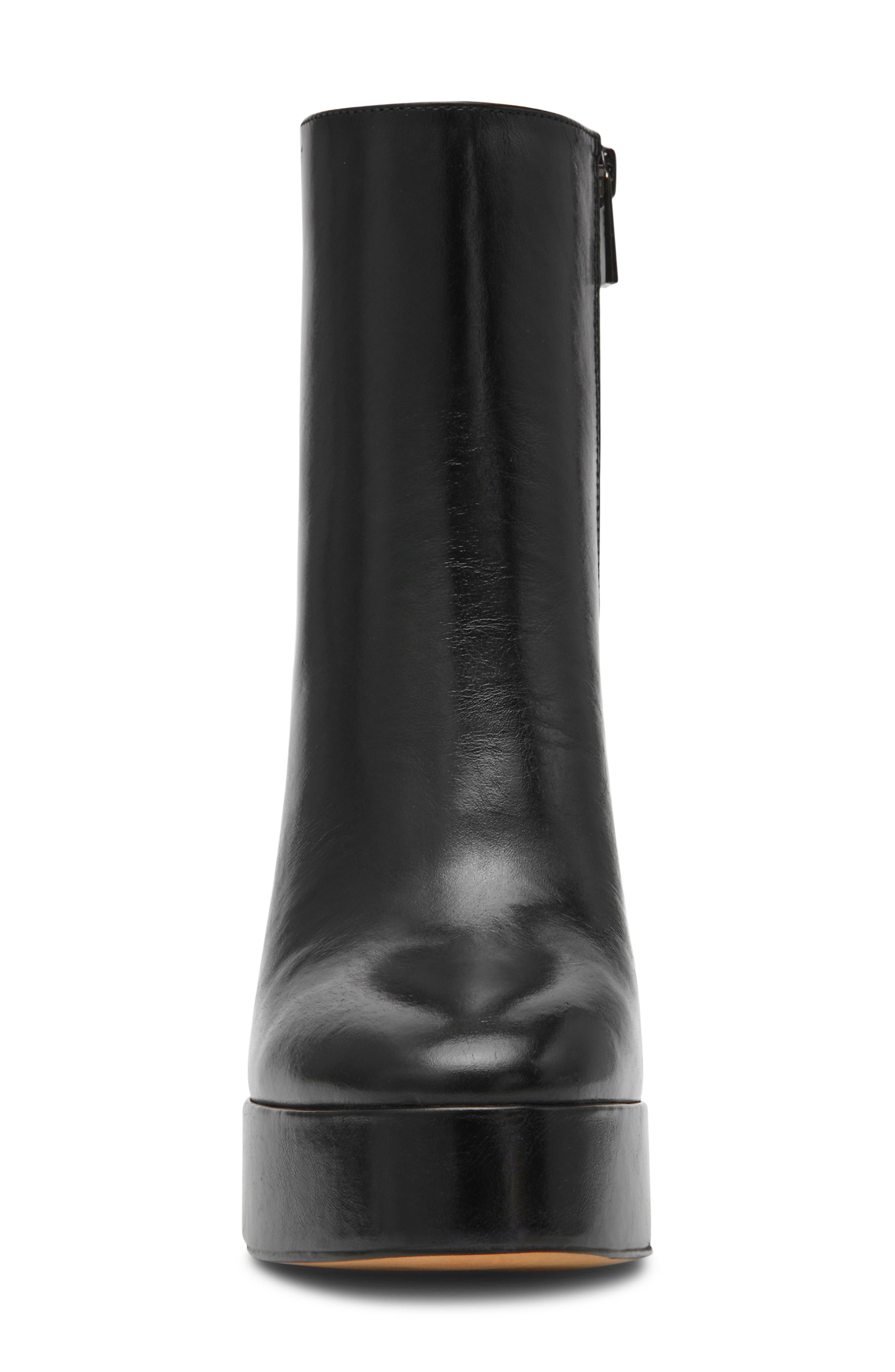 Lochlan Leather Platform Bootie, Alternate, color, BLACK LEATHER