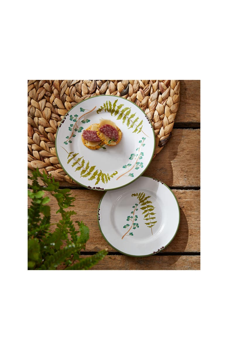 tag Meadow Multicolor Ceramic Appetizer Plates for Summer Dining, Alternate, color, Multicolored