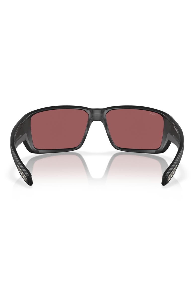 Fantail Pro 60mm Polarized Mirrored Sunglasses, Alternate, color, MATTE BLACK / GOLD MIRROR 580G
