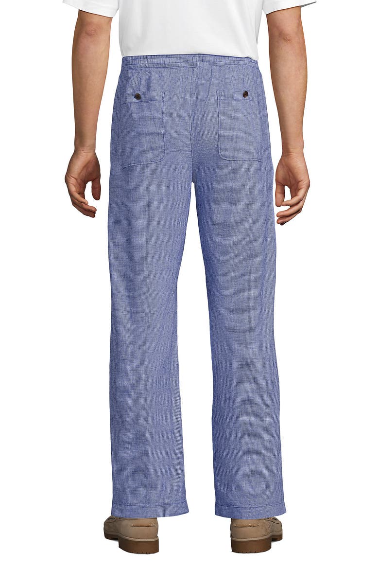 Linen Cotton E-Waist Pant, Alternate, color, Pale Sapphire