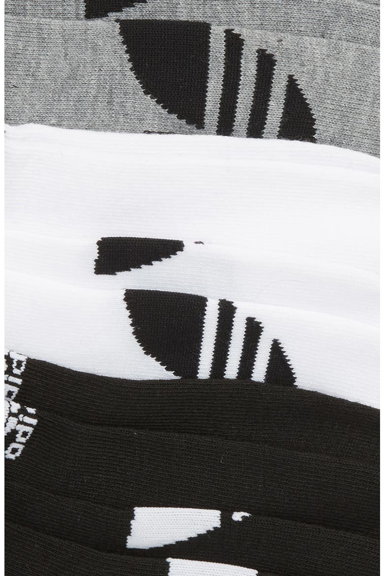 6-Pack No-Show Socks, Alternate, color, BLACK/ WHITE/ HEATHER GREY
