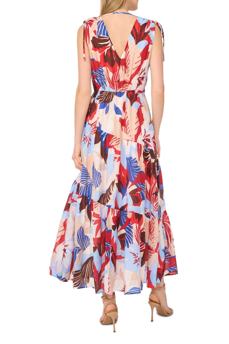 Print Sleeveless Maxi Dress, Alternate, color, AIRY BLUE