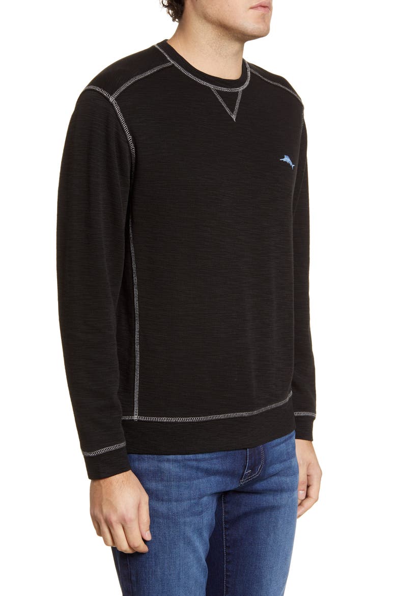 Tomma Bahama Tobago Bay Crewneck Sweatshirt, Alternate, color, BLACK