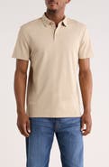 Calvin Klein Classic Fit Embroidered Slub Knit Polo