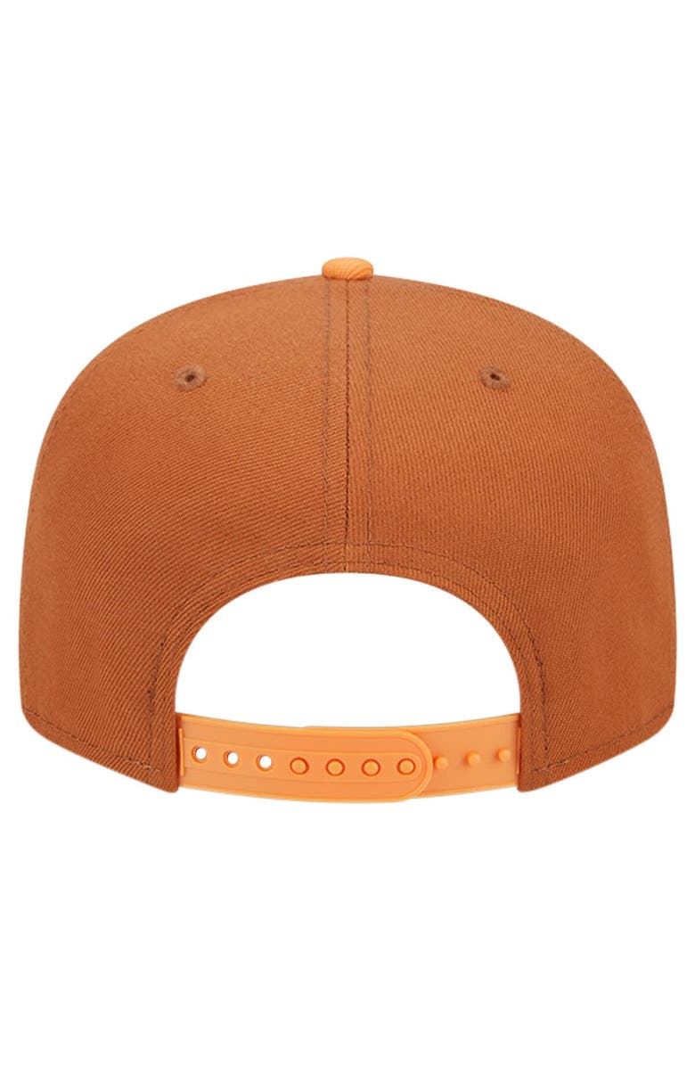 New Era Men's New Era Brown/Orange Boston Celtics 2-Tone Color Pack 9FIFTY Snapback Hat, Alternate, color, 