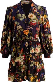Alice + Olivia Antonette Long Sleeve Button-Up Minidress