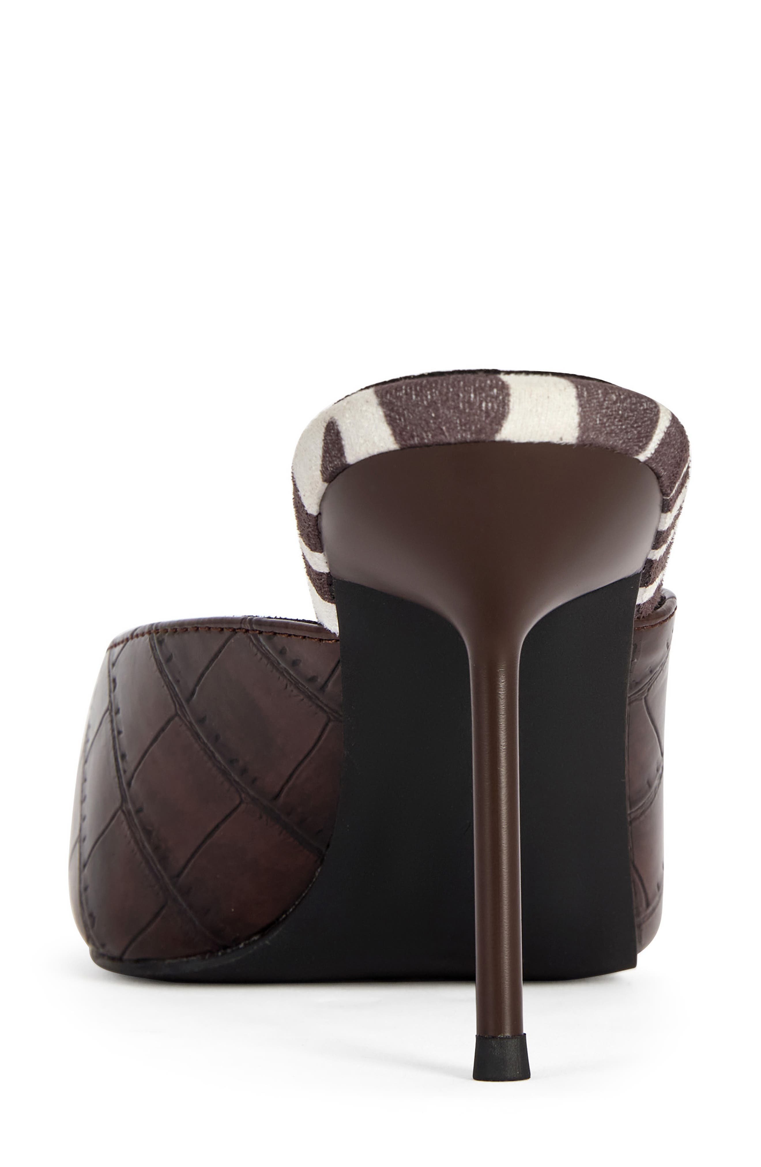 Montserrat Peep Toe Mule, Alternate, color, BROWN MULTI