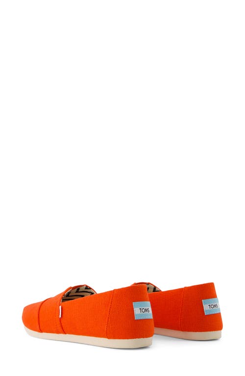 Toms Alpargata Classic Flat In Red