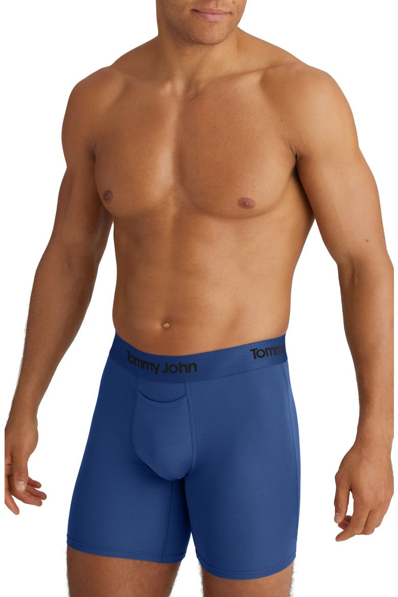 Second Skin 6-Inch Boxer Briefs, Main, color, BLUE QUARTZ