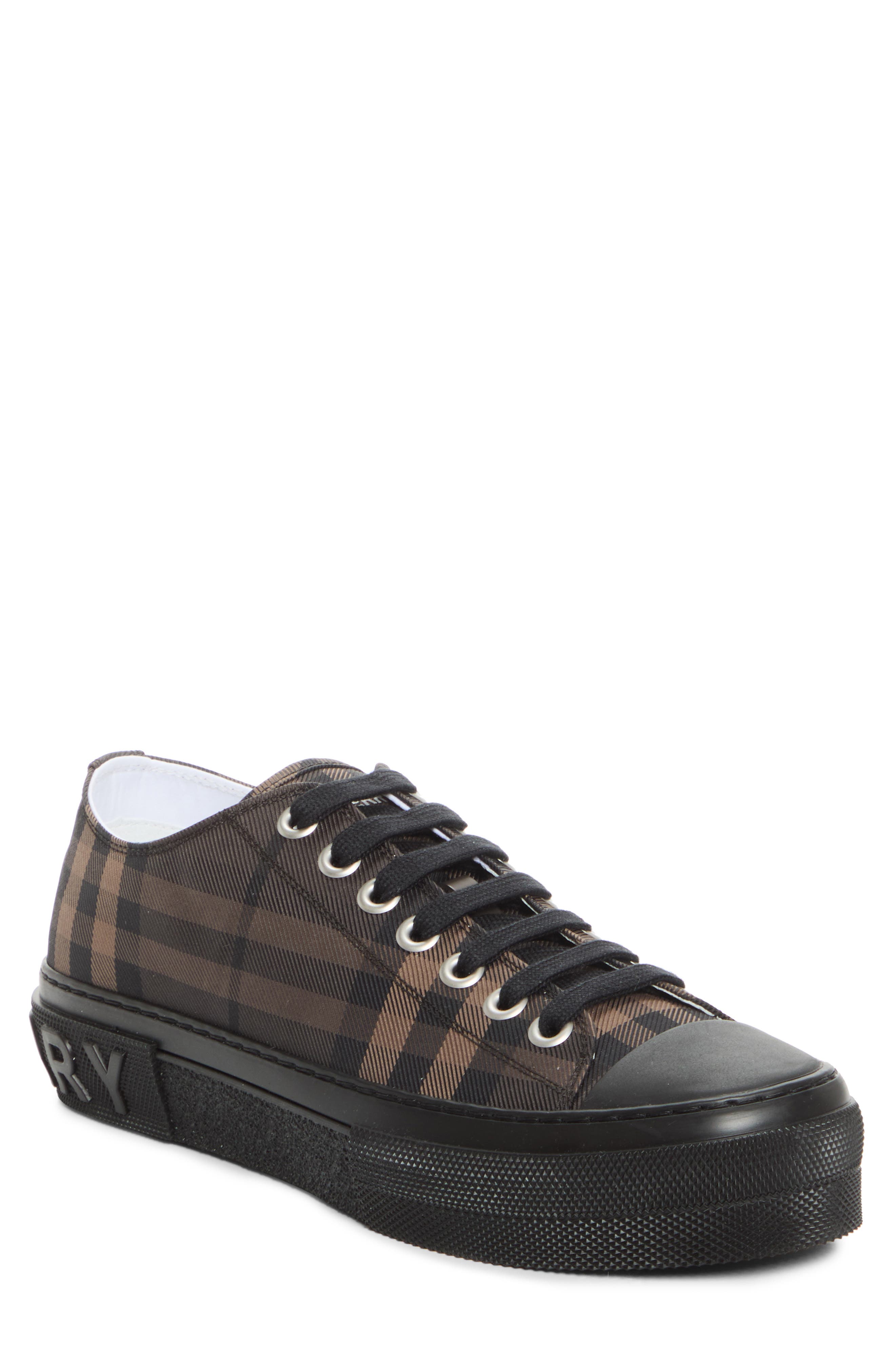 Jack House Check Sneaker, Main, color, DARK BROWN IP CHK
