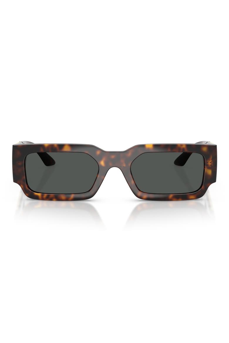 54mm Rectangular Sunglasses, Main, color, HAVANA / DARK GREY