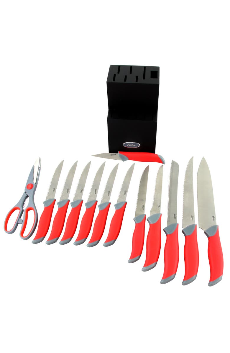OSTER Lindbergh 14 Piece Stainless Steel Blade Cutlery Set, Alternate, color, Silver