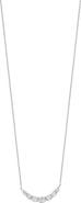 Carrière Jewelry Diamond Curve Pendant Necklace - 0.20ct.