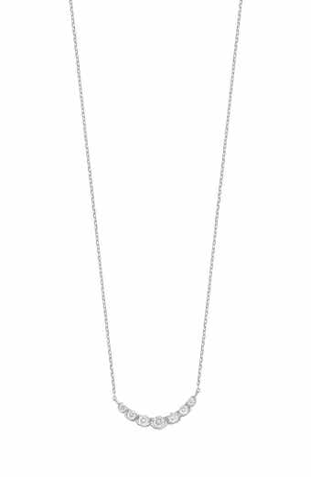 Carrière Jewelry Diamond Curve Pendant Necklace - 0.20ct.