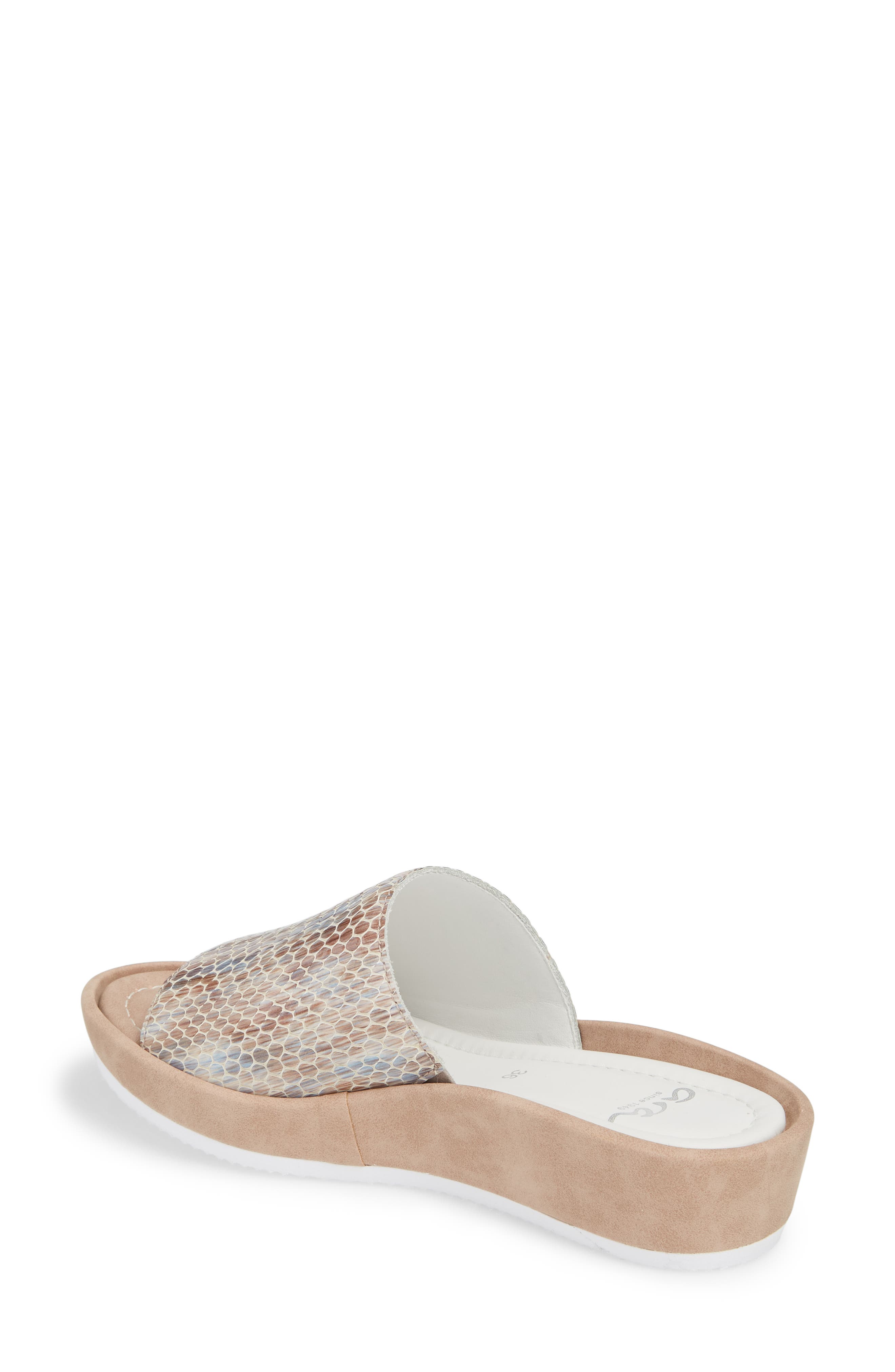 ara Tania Platform Wedge Slide Sandal, Alternate, color, 