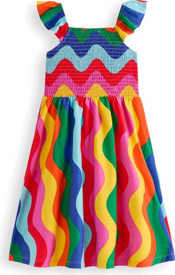 Kids' Willa Smocked Cotton Jersey Sundress