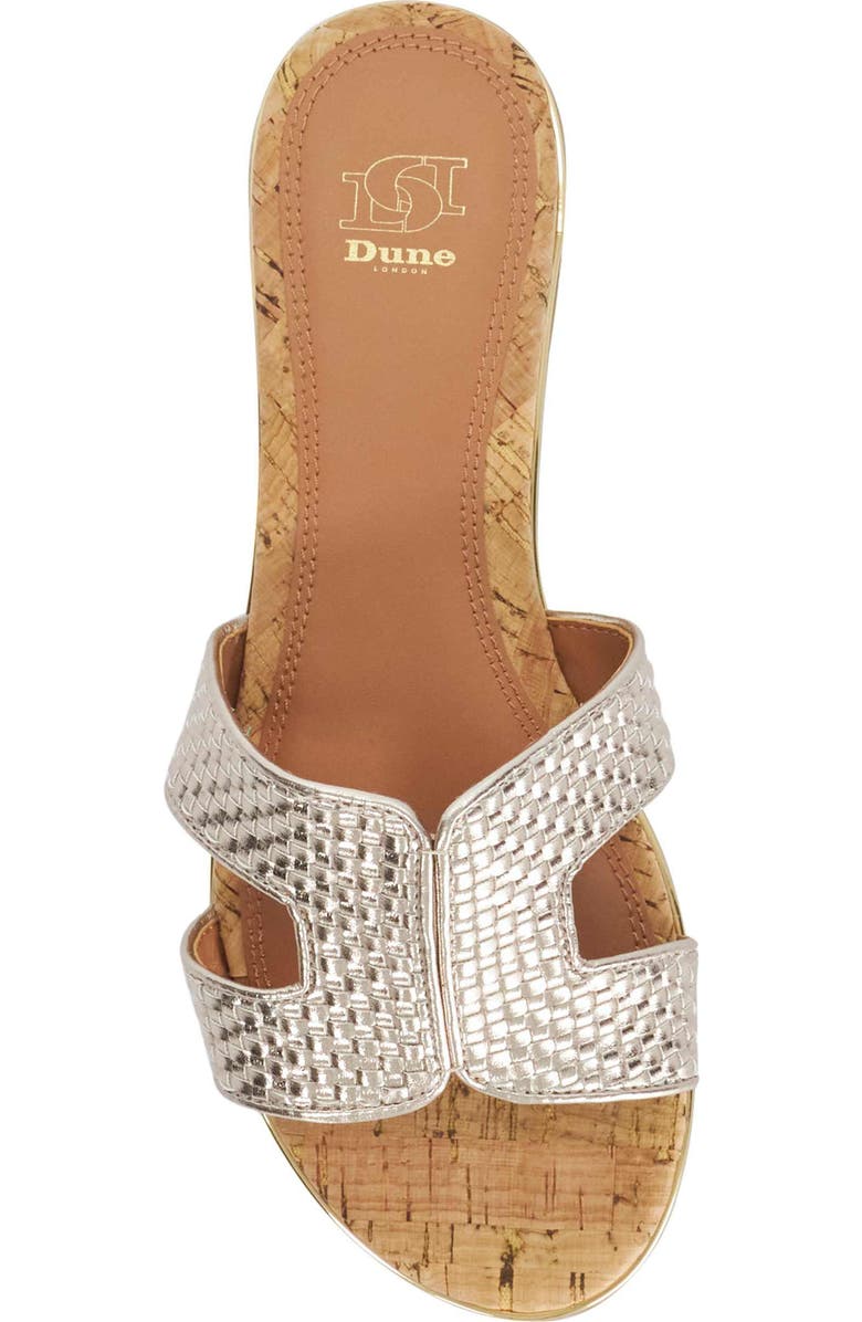 Dune London Ludlowss Woven Slide Sandal, Alternate, color,