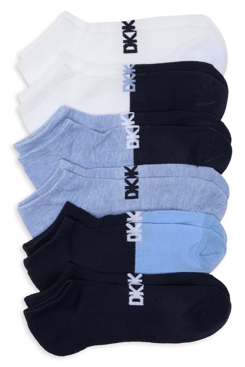 6-Pack Assorted Ankle Socks, Main, color, DARK BLUE