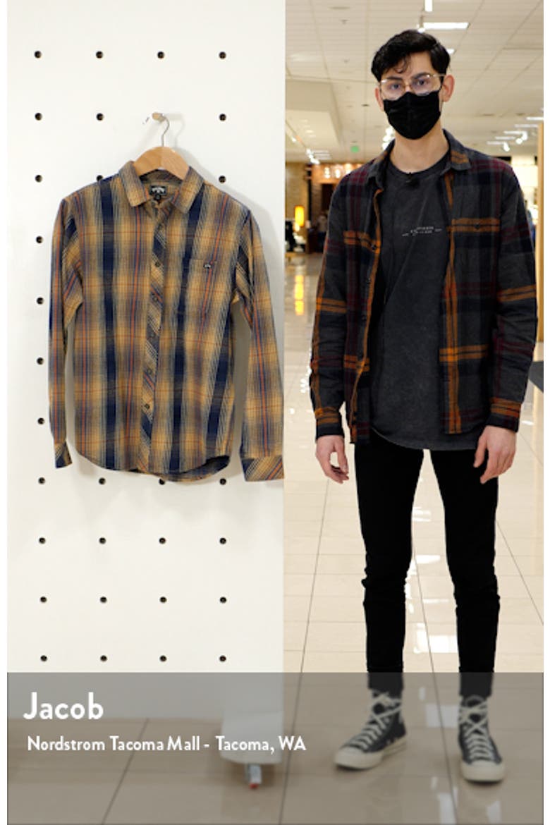 Coastline Check Flannel Button-Up Shirt video