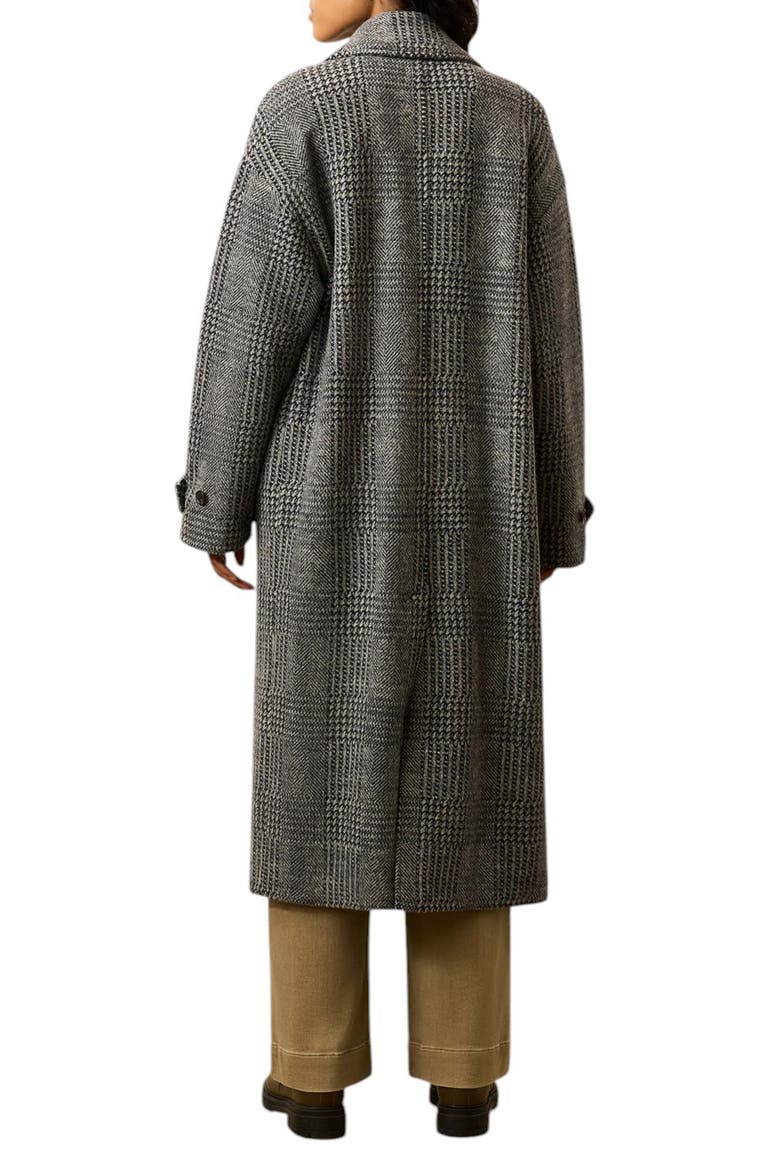 Atlantic Plaid Wool Blend Coat, Alternate, color, MOONTIDE GLEN PLAID