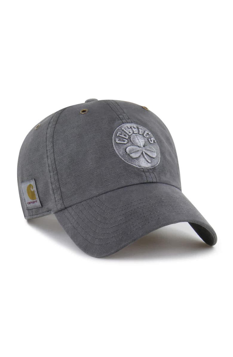 CARHARTT X 47 Men's Carhartt x '47  Charcoal Boston Celtics Clean Up Adjustable Hat, Main, color, Charcoal