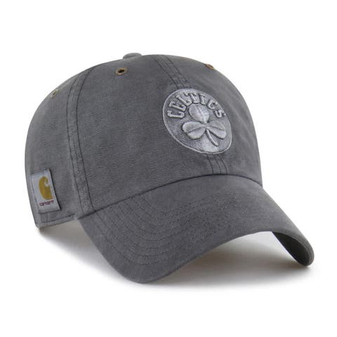 Men's Carhartt x '47  Charcoal Boston Celtics Clean Up Adjustable Hat