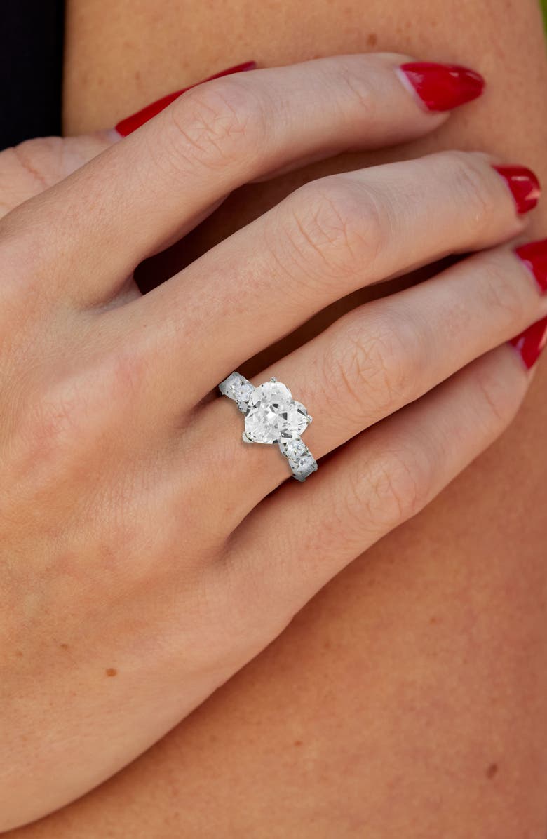 CZ Heart Eternity Band Ring