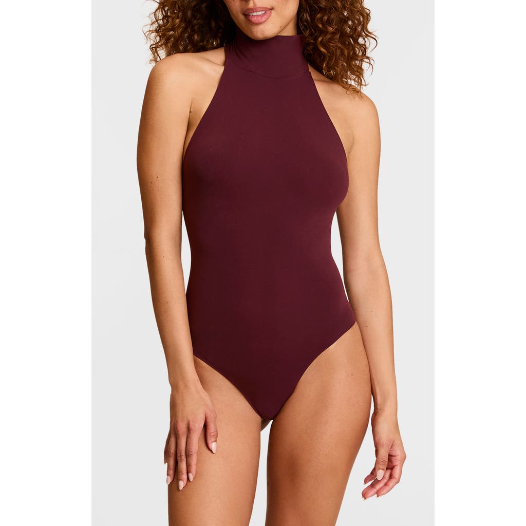 Commando Ballet Halter Bodysuit In Purple