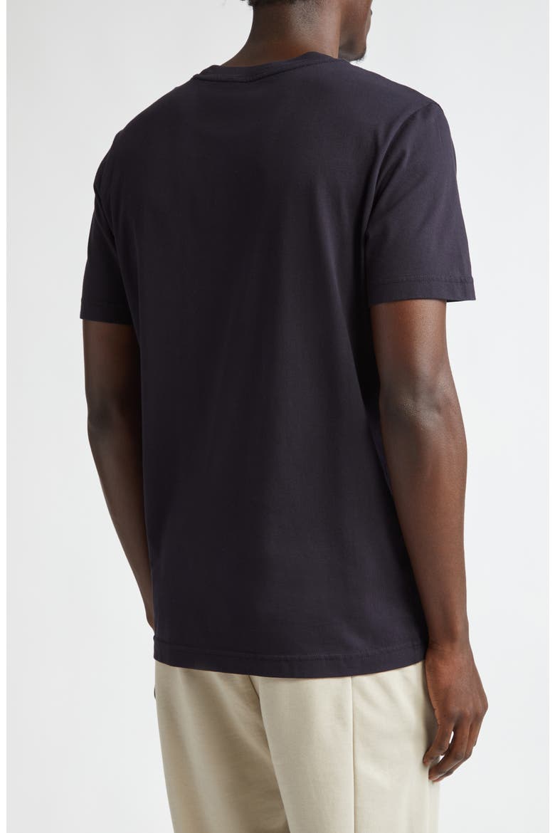 Monogram Logo Cotton T-Shirt, Alternate, color, NAVY BLUE