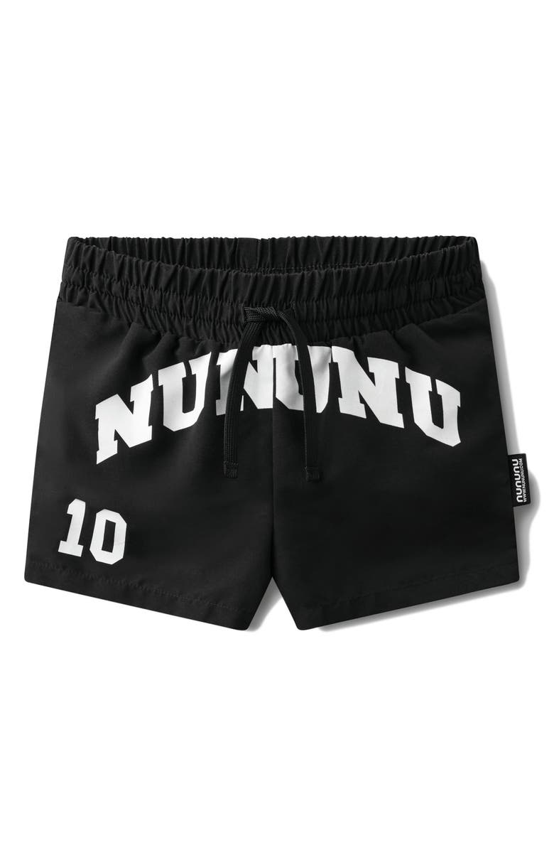 Nununu Team Nununu Surf Swim Trunks, Main, color, Black