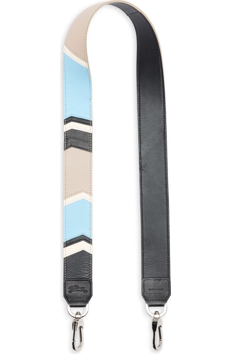 Longchamp Le Pliage Cuir Shoulder Strap, Main, color, Aqua