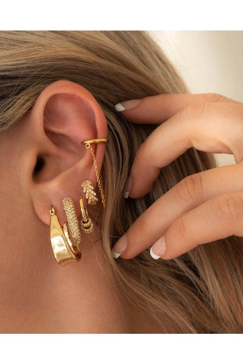 Orion Earrings, Alternate, color, Gold