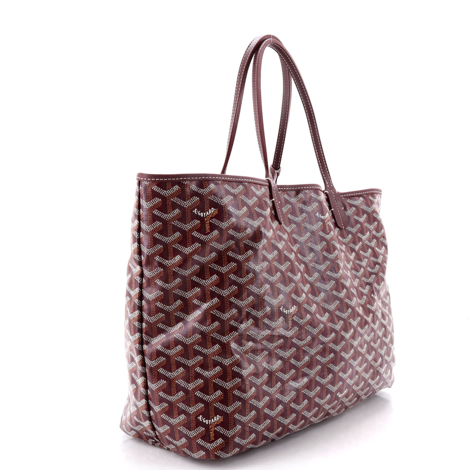 Pre-Owned Goyard Saint Louis Tote Coated Canvas PM, Alternate, color, Red