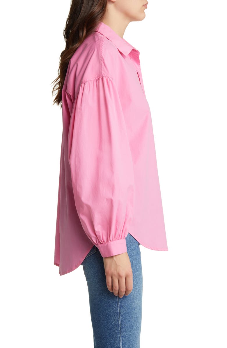 Rails Janae Balloon Sleeve Cotton Blend Shirt, Alternate, color, 